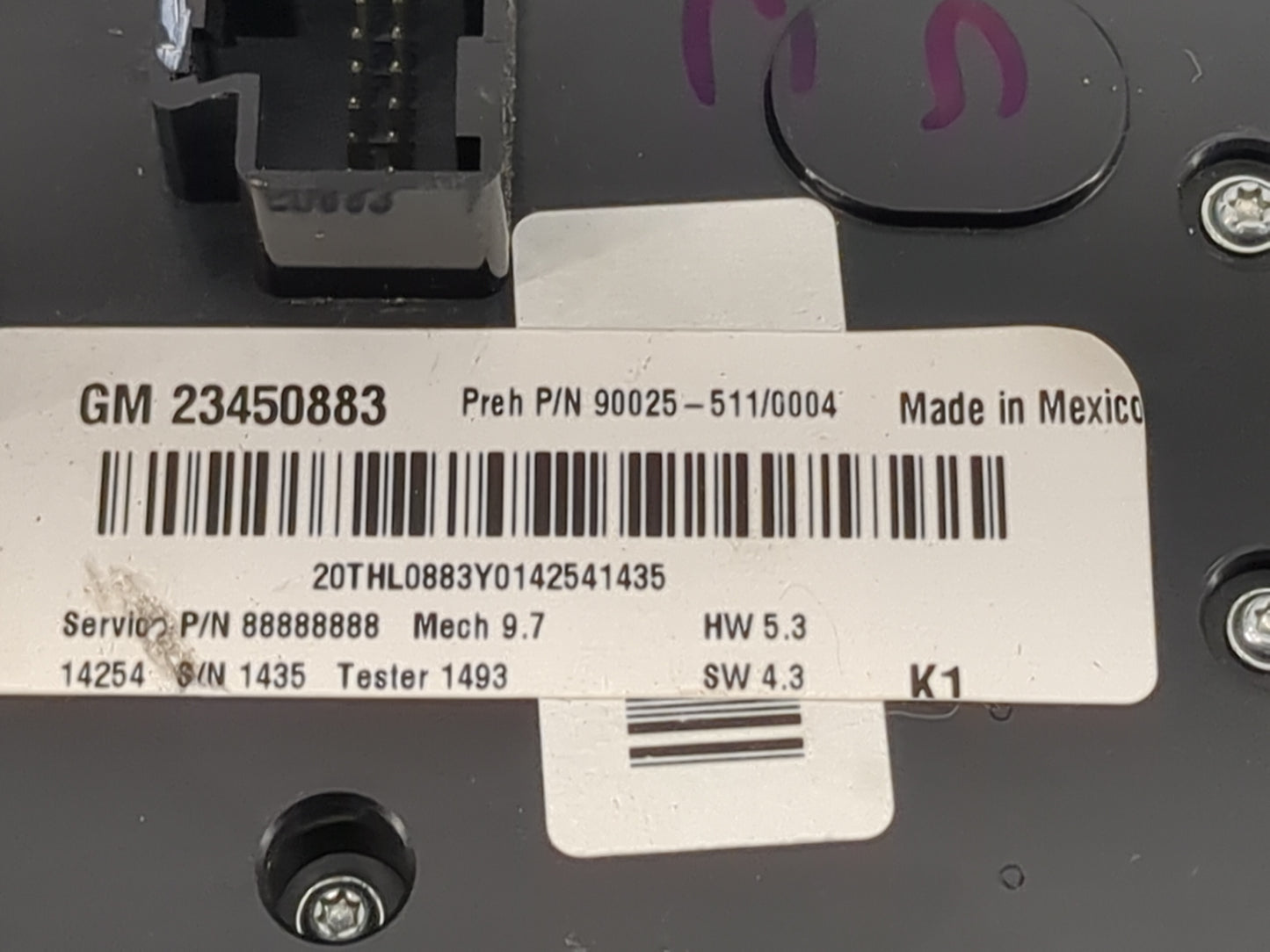 2015 Chevrolet Equinox Radio AM FM Cd Player Receiver Replacement P/N:23450883 90025-511/0004 Fits Fits 2014 2016 2017 OEM U