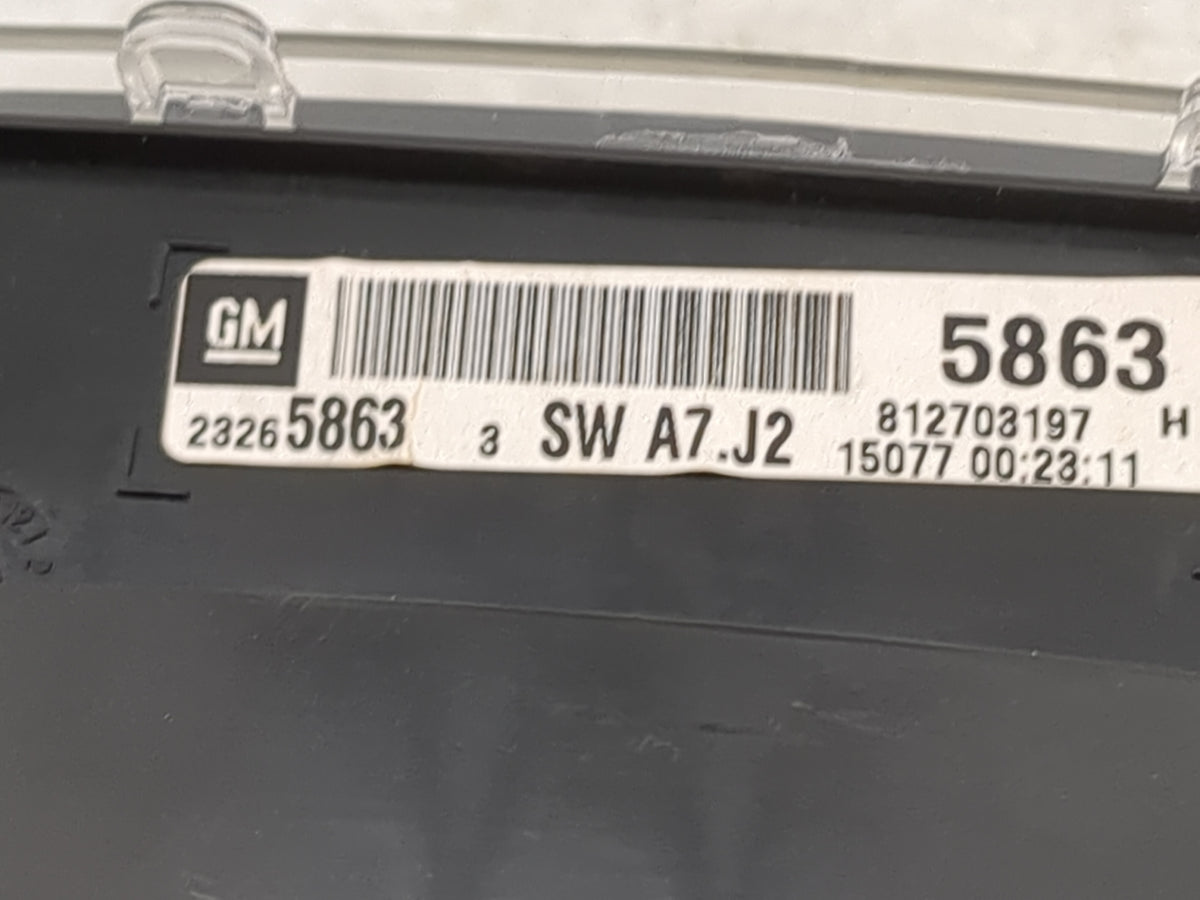 2013-2017 Chevrolet Equinox Instrument Cluster Speedometer Gauges P/N:23265863 A2C30102205 Miles:123K Fits OEM Used Auto Par
