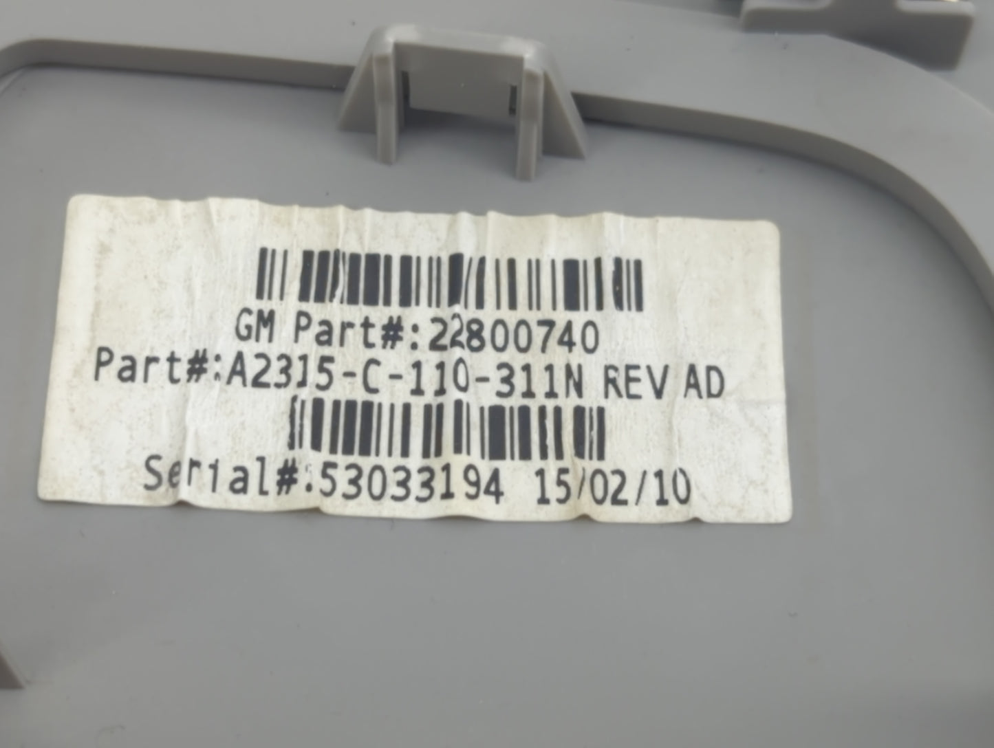 2015 Chevrolet Impala Overhead Roof Console - Oemusedautoparts1.com