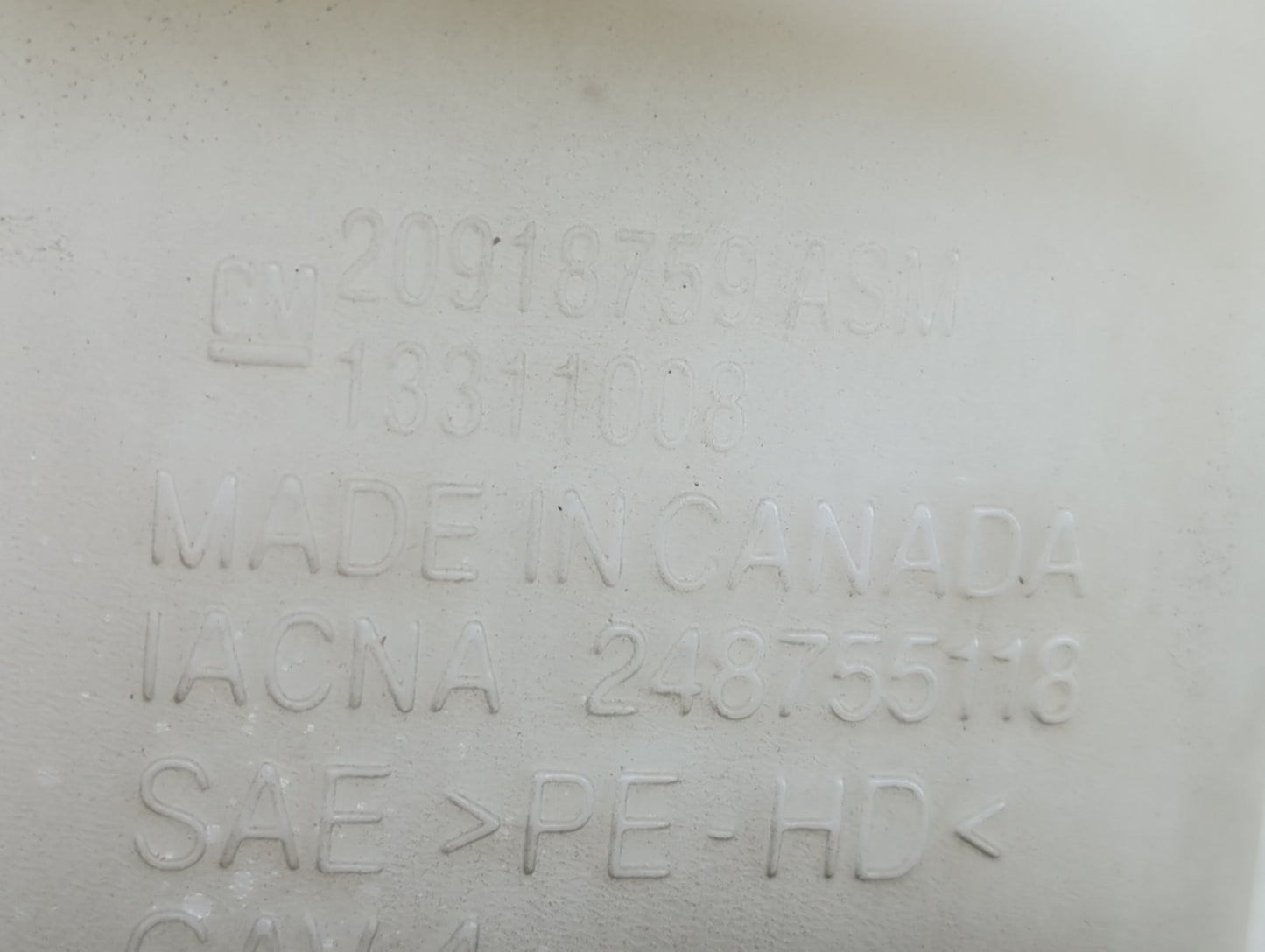 2014-2020 Chevrolet Impala Windshield Washer Fluid Reservoir Bottle Oem - Oemusedautoparts1.com
