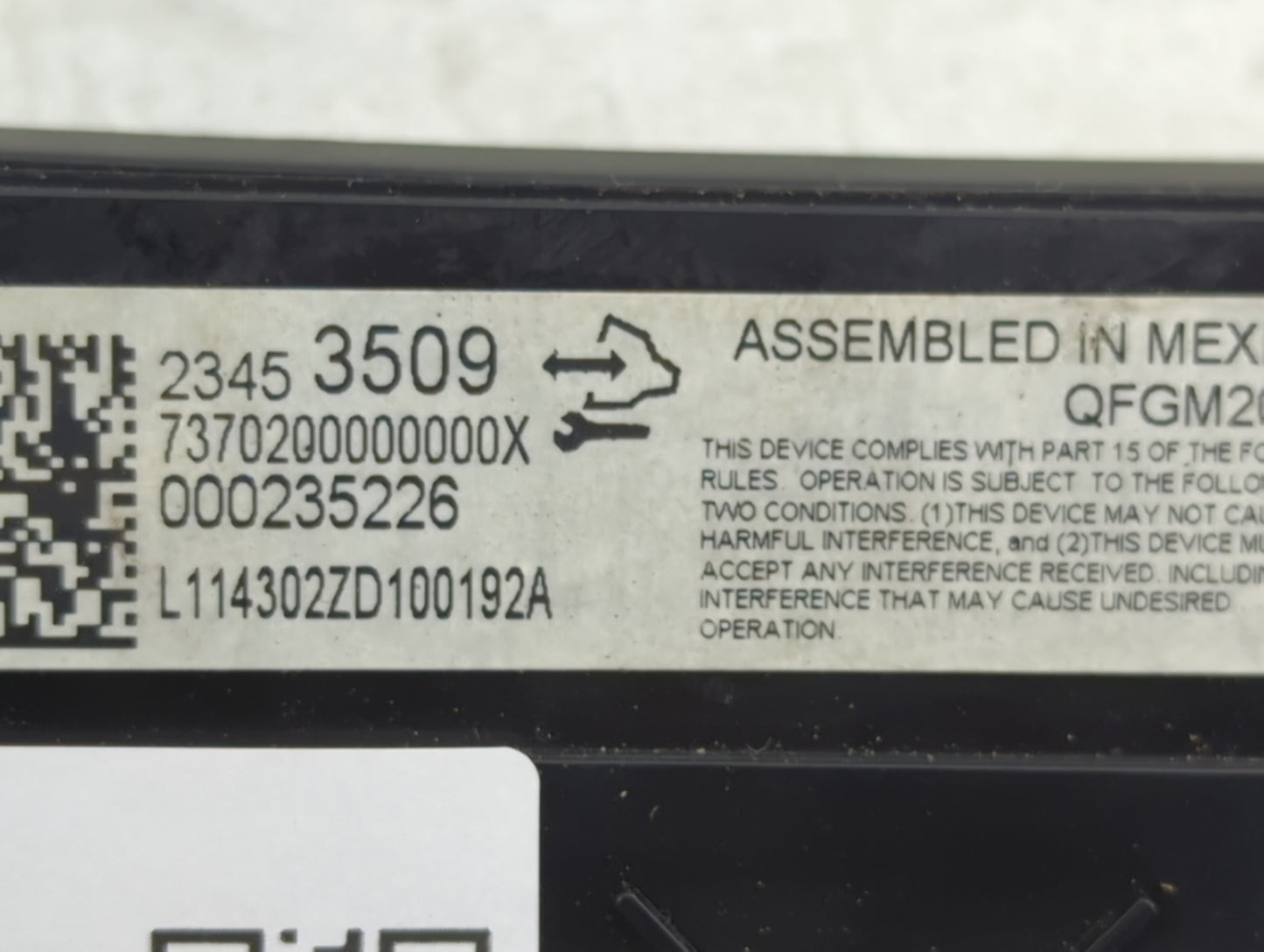 2014-2020 Chevrolet Impala Climate Control Module Temperature AC/Heater Replacement P/N:QFGM207A SBB250528 Fits OEM Used Aut
