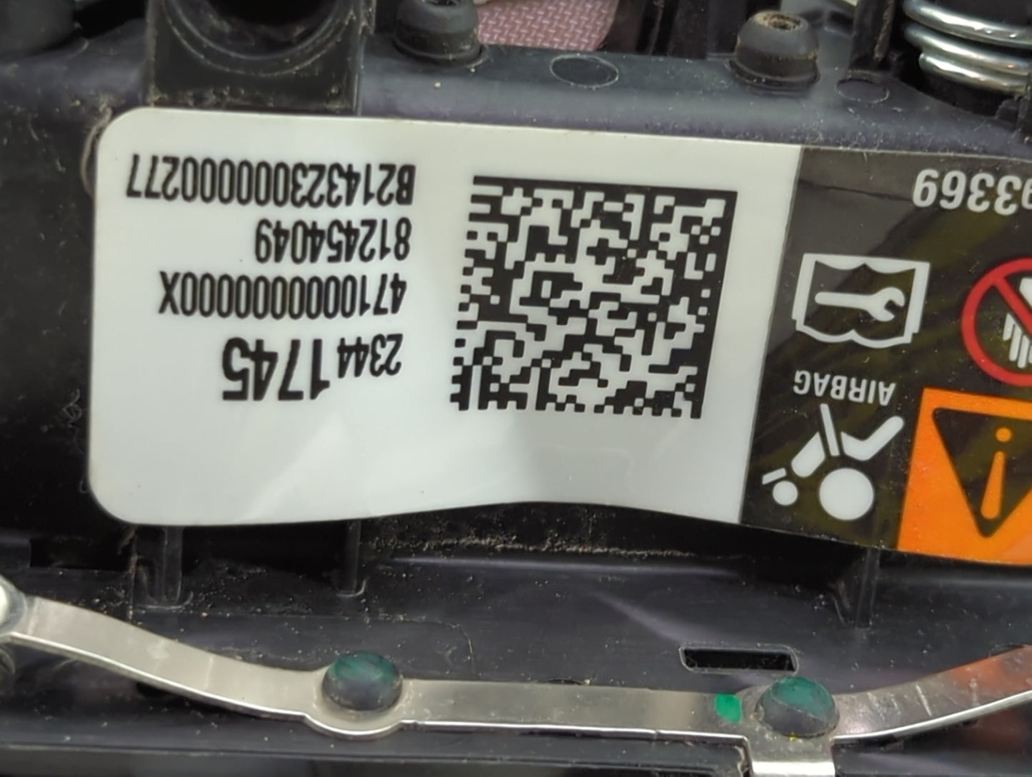 2015 Chevrolet Impala Air Bag Driver Left Steering Wheel Mounted P/N:D10.2G46 0589-P1-0037, 34129999C Fits OEM Used Auto Par