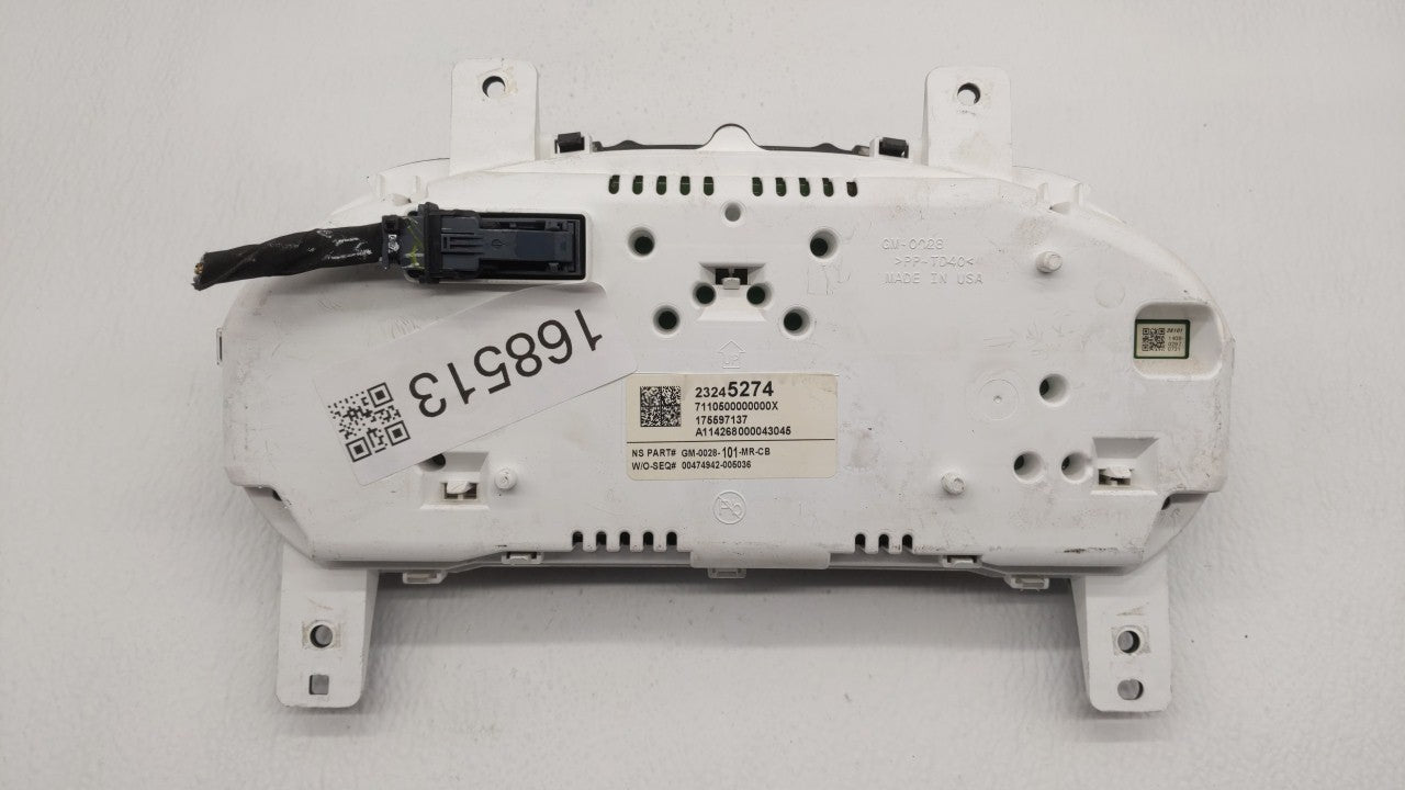 2015 Chevrolet Impala Instrument Cluster Speedometer Gauges P/N:23245274 Fits OEM Used Auto Parts - Oemusedautoparts1.com