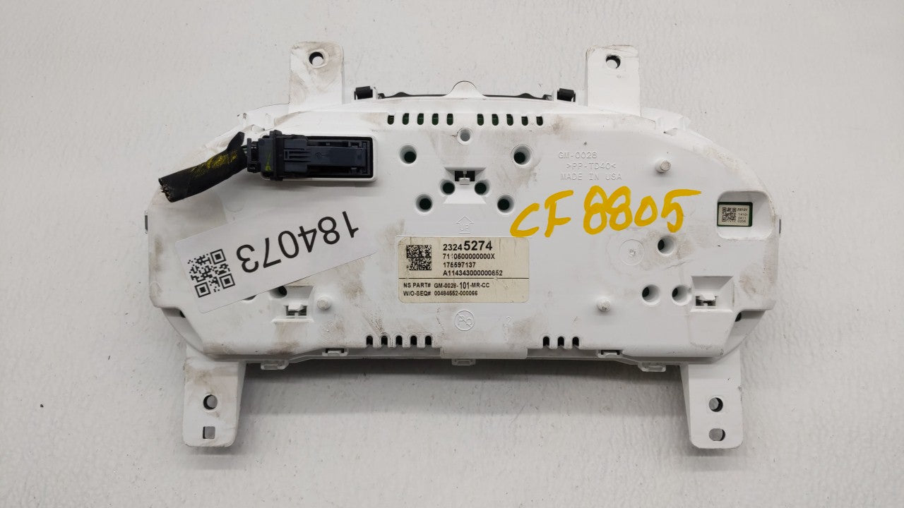 2015 Chevrolet Impala Instrument Cluster Speedometer Gauges P/N:23245274 23251507 Fits OEM Used Auto Parts - Oemusedautopart