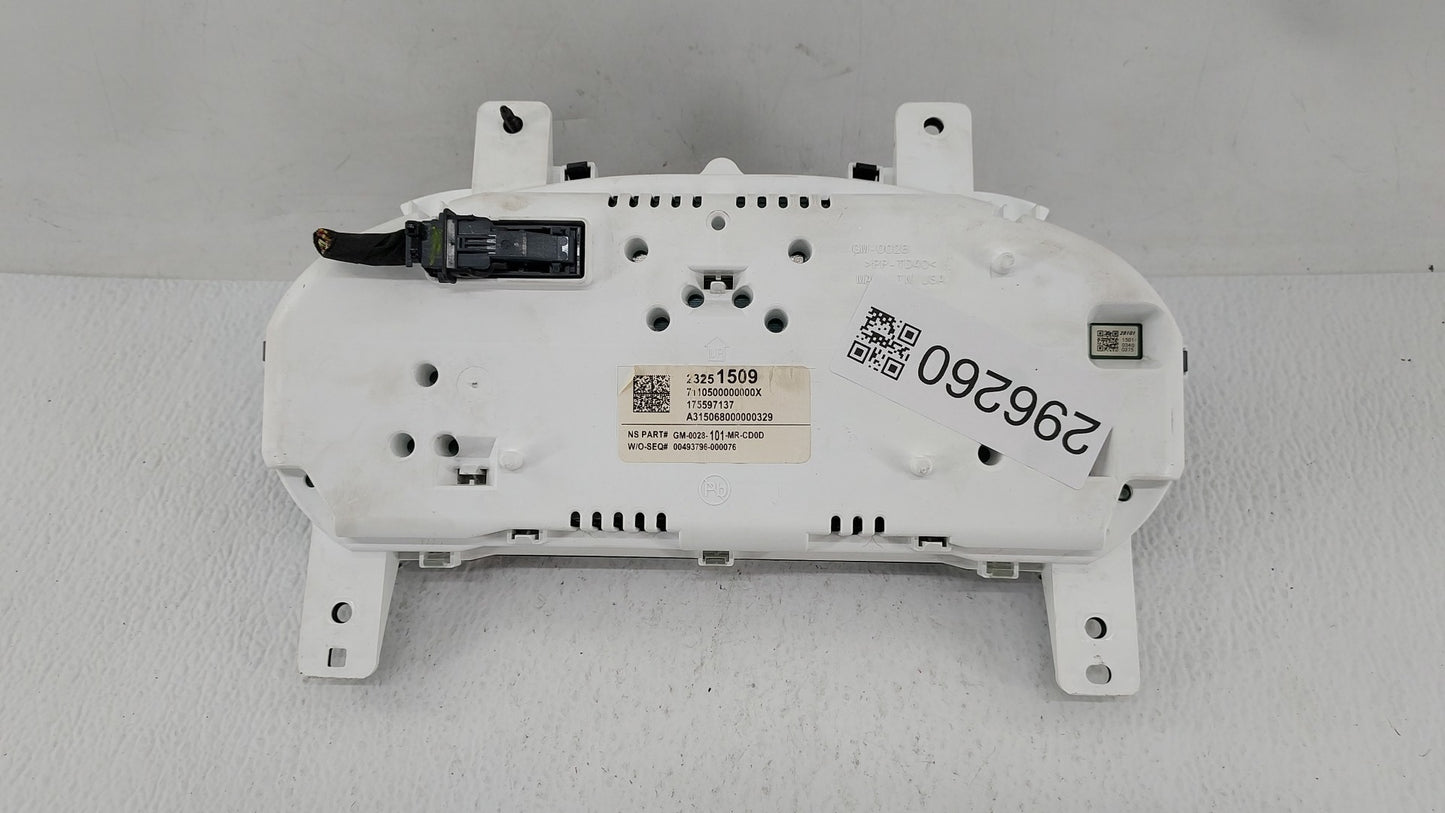 2015 Chevrolet Impala Instrument Cluster Speedometer Gauges P/N:23245274 23251507, 23251509 Fits OEM Used Auto Parts - Oemus