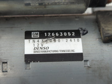 2015-2019 Chevrolet Impala Car Starter Motor Solenoid OEM P/N:TN438000-2410 12663052 Fits Fits 2015 2016 2017 2018 2019 2020 2021 OEM Used Auto Parts