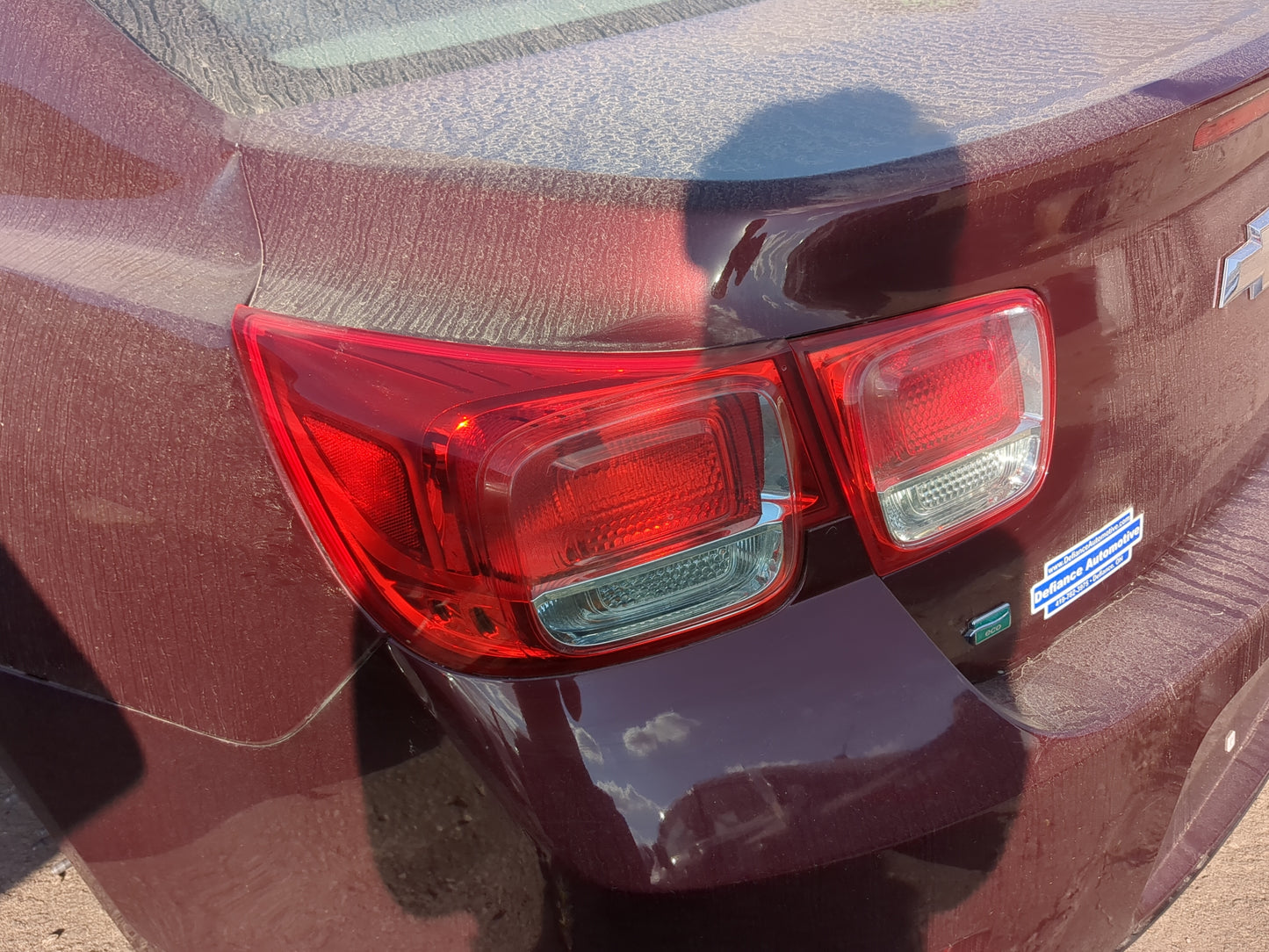2013-2016 Chevrolet Malibu Tail Light Assembly Driver Left OEM Fits Fits 2013 2014 2015 2016 OEM Used Auto Parts - Oemusedau