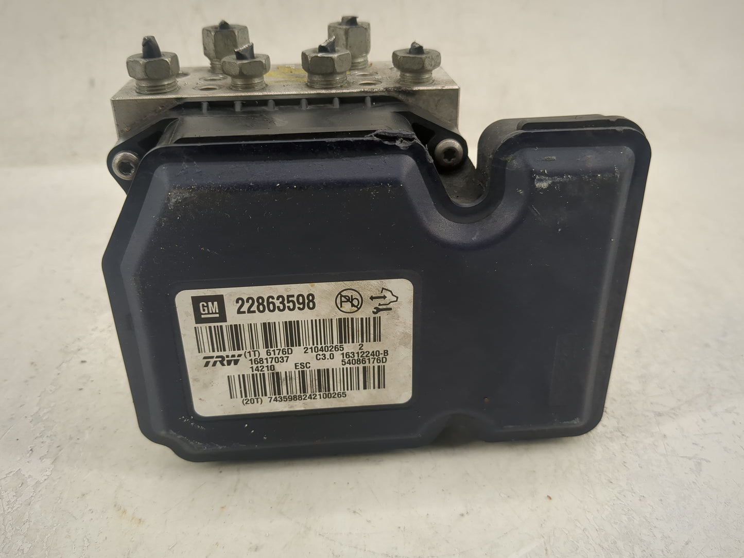 2013-2016 Chevrolet Malibu ABS Pump Control Module Replacement P/N:22863598 16312240-B Fits Fits 2012 2013 2014 2015 2016 OE