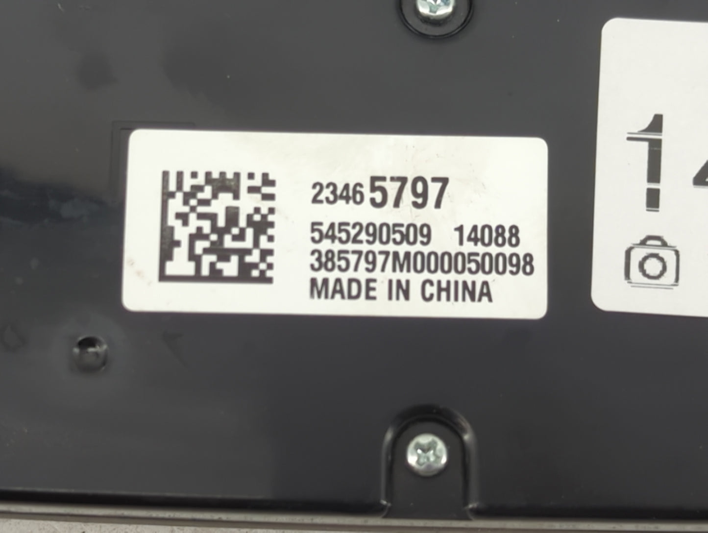 2014-2016 Chevrolet Malibu Climate Control Module Temperature AC/Heater Replacement P/N:23465797 Fits Fits 2014 2015 2016 OE