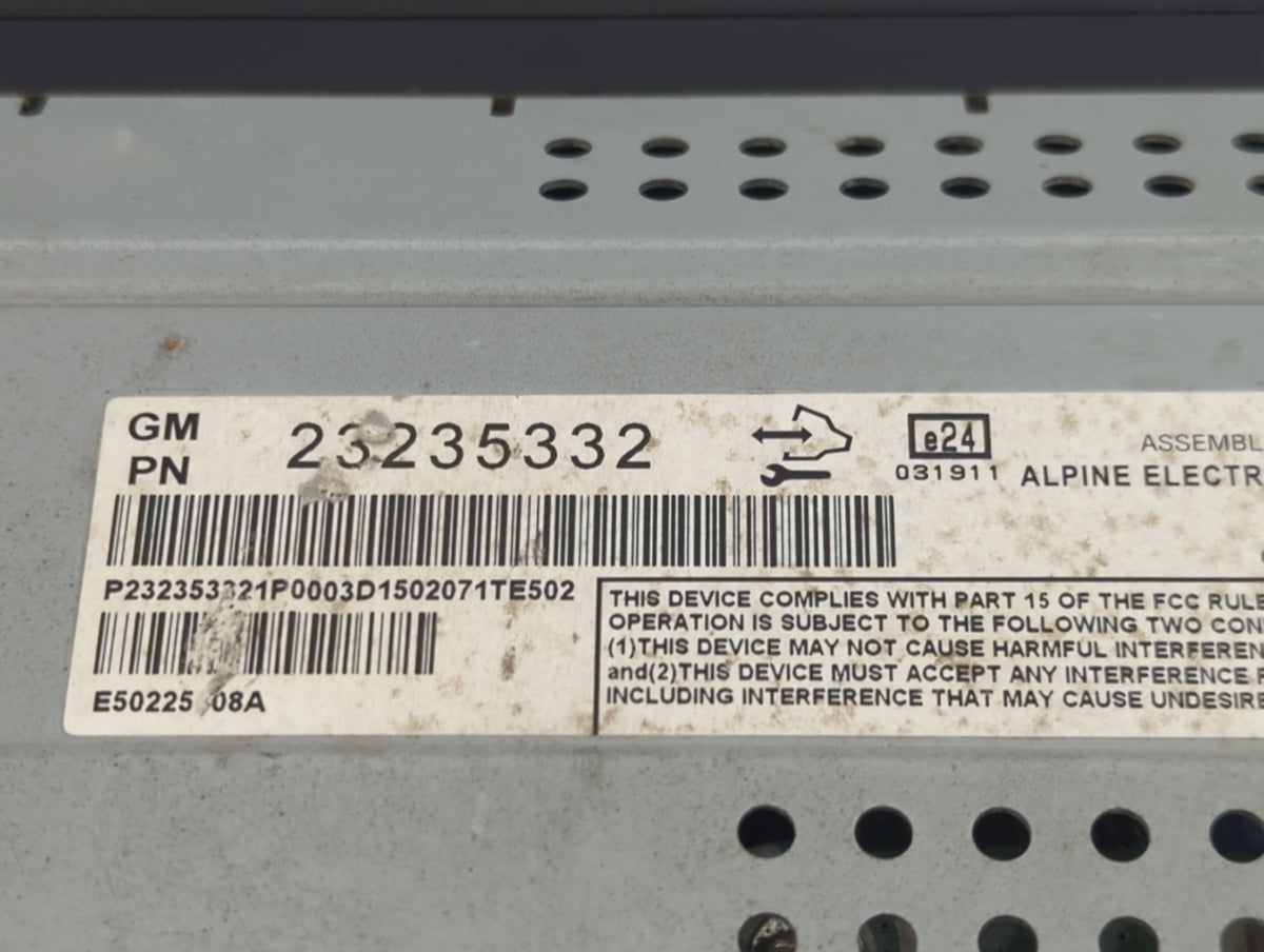 2013-2016 Chevrolet Malibu Information Radio Display Screen Black - Oemusedautoparts1.com