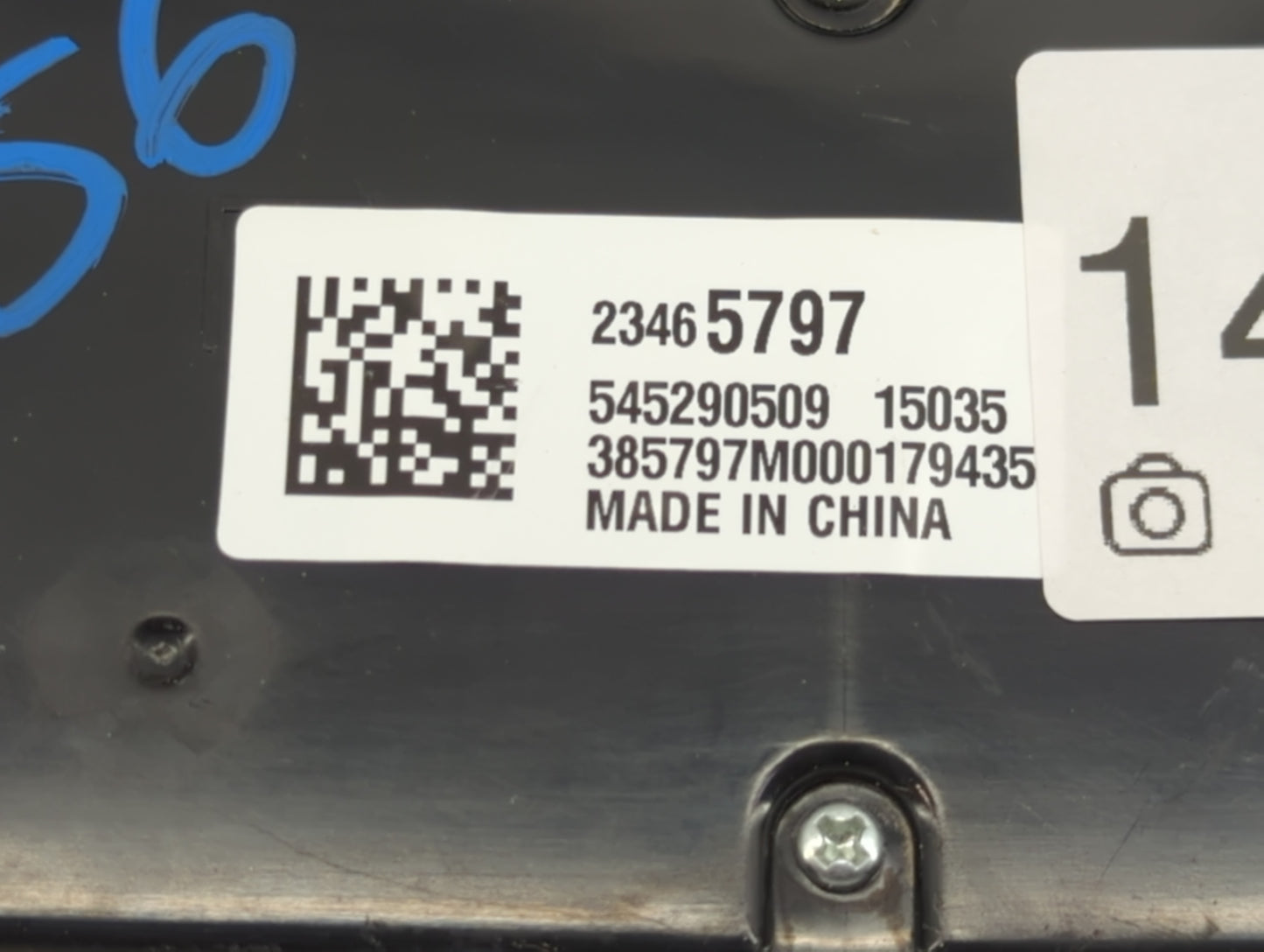 2014-2016 Chevrolet Malibu Climate Control Module Temperature AC/Heater Replacement P/N:23465797 Fits Fits 2014 2015 2016 OE
