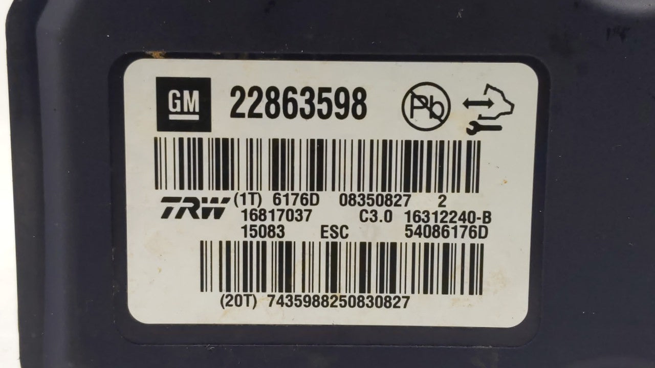2013-2016 Chevrolet Malibu ABS Pump Control Module Replacement P/N:22888501 22863598, 22971448 Fits Fits 2012 2013 2014 2015