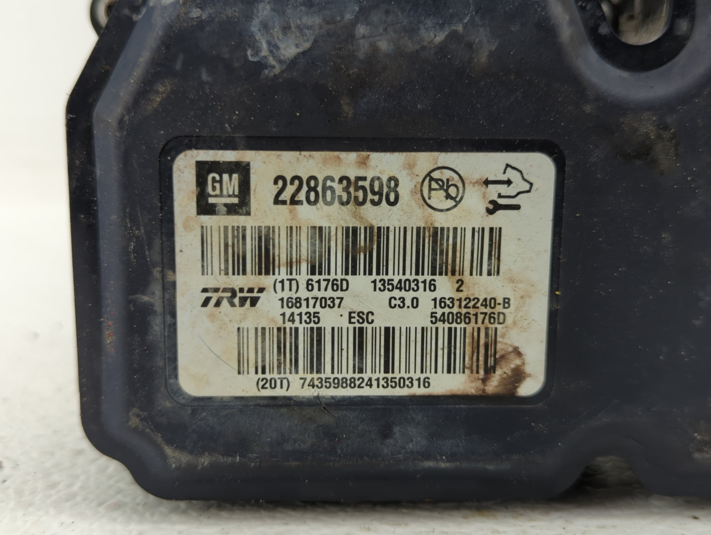 2013-2016 Chevrolet Malibu ABS Pump Control Module Replacement P/N:22863598 25867265, 22810057 Fits Fits 2012 2013 2014 2015