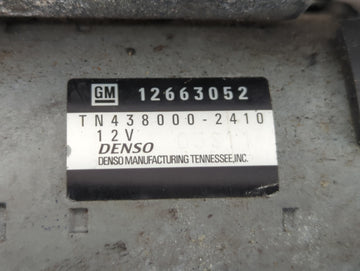 2015-2016 Chevrolet Malibu Car Starter Motor Solenoid OEM P/N:TN438000-2410 12663052 Fits Fits 2015 2016 2017 2018 2019 2020 2021 OEM Used Auto Parts