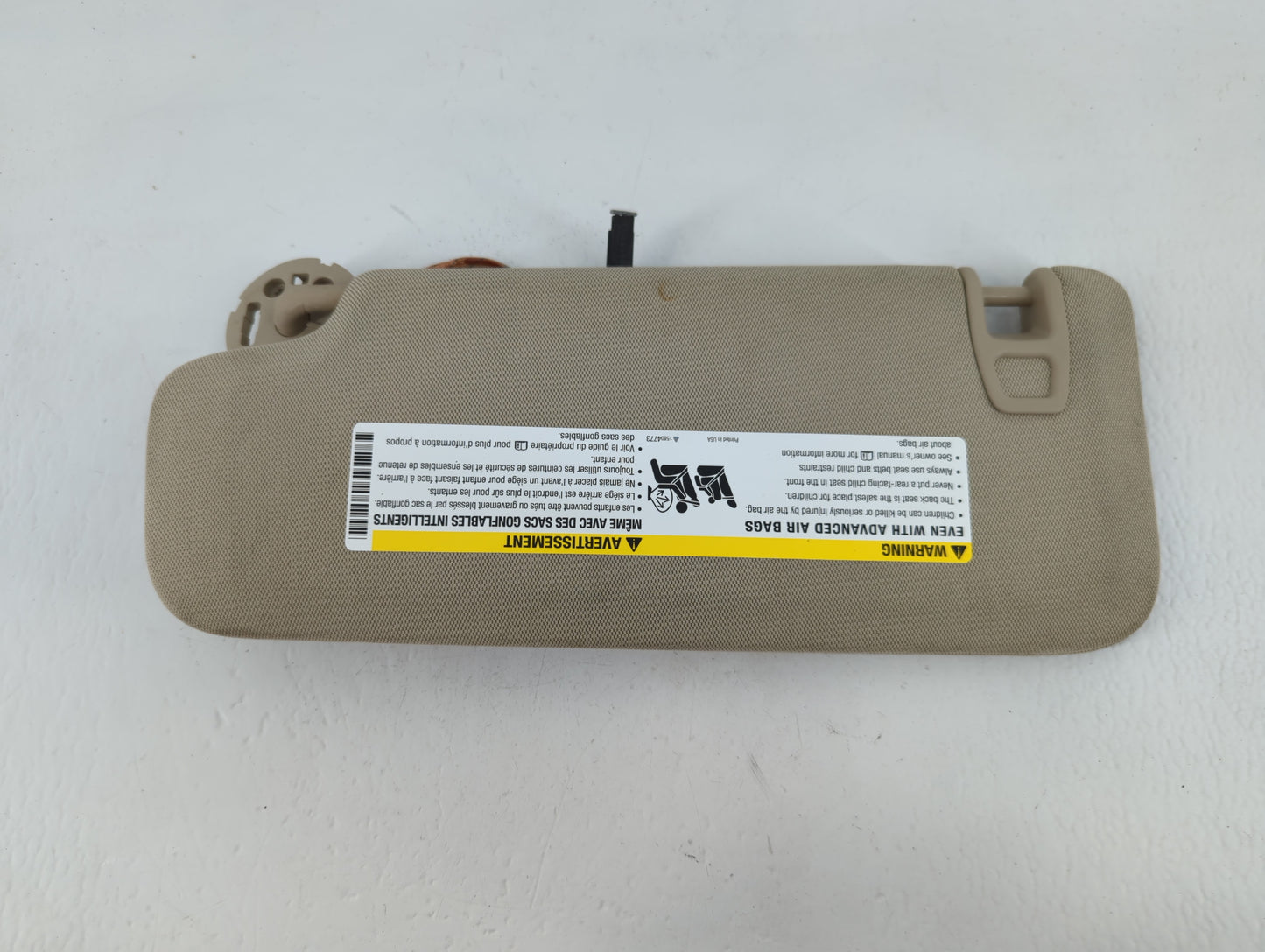 2013-2016 Chevrolet Malibu Sun Visor Shade Replacement Passenger Right Mirror Fits Fits 2013 2014 2015 2016 OEM Used Auto Pa