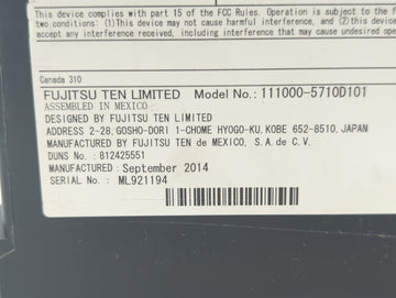 2015 Chevrolet Silverado 1500 Radio AM FM Cd Player Receiver Replacement P/N:13506455 23458551, 13594480, 23193948 Fits Fits 2016 OEM Used Auto Parts