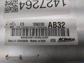 2015 Chevrolet Silverado 2500 PCM Engine Control Computer ECU ECM PCU OEM P/N:12663783 12643636 Fits Fits 2011 2012 2013 2014 2016 OEM Used Auto Parts