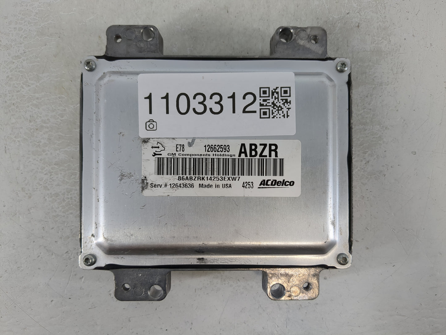 2012-2016 Chevrolet Sonic PCM Engine Control Computer ECU ECM PCU OEM P/N:12662593 Fits Fits 2011 2012 2013 2014 2015 2016 O