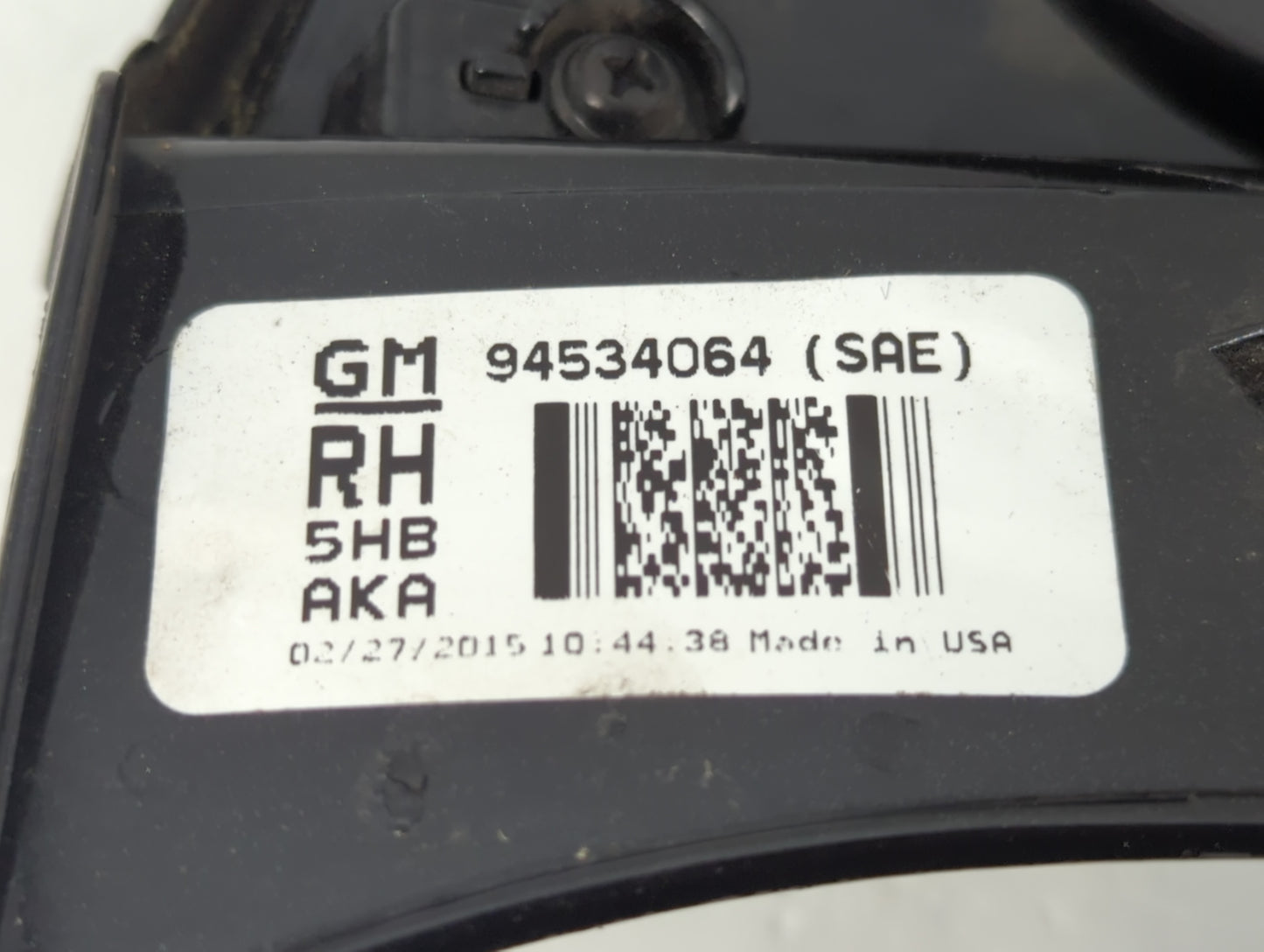 2012-2016 Chevrolet Sonic Tail Light Assembly Passenger Right OEM P/N:94534064 Fits Fits 2012 2013 2014 2015 2016 OEM Used A