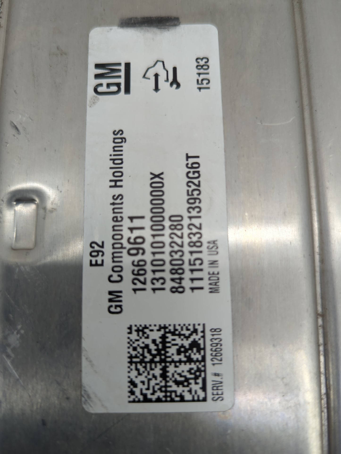 2015-2016 Chevrolet Tahoe PCM Engine Control Computer ECU ECM PCU OEM P/N:12669611 Fits Fits 2014 2015 2016 OEM Used Auto Pa