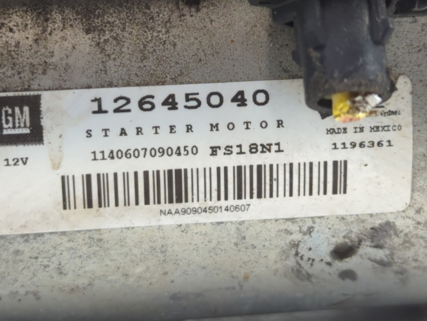 2015-2020 Chevrolet Tahoe Car Starter Motor Solenoid OEM P/N:12645040 Fits Fits 2014 2015 2016 2017 2018 2019 2020 OEM Used