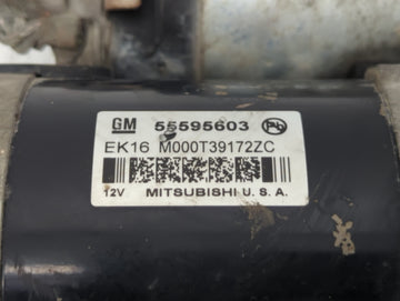 2013-2021 Chevrolet Trax Car Starter Motor Solenoid OEM P/N:M000T39172ZC 55595603 Fits OEM Used Auto Parts