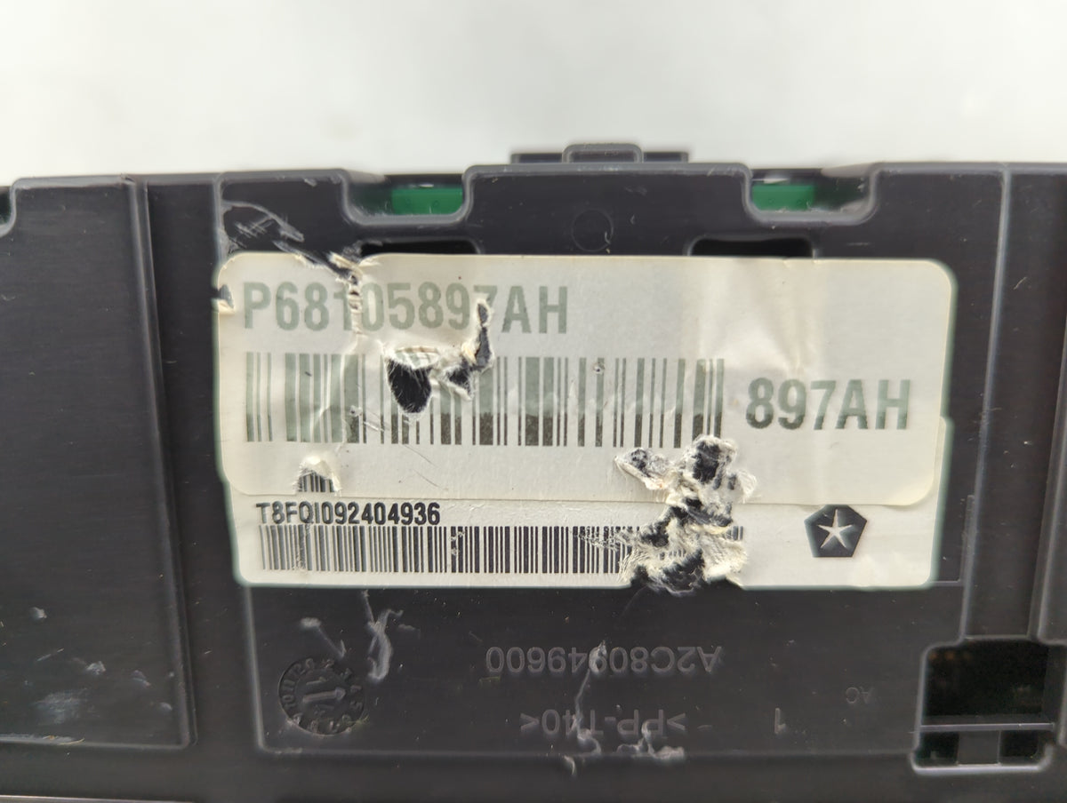 2015 Chrysler 200 Instrument Cluster Speedometer Gauges P/N:P68105897AH Miles:91K Fits OEM Used Auto Parts - Oemusedautopart