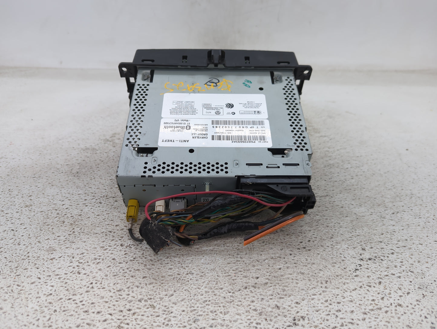2015 Chrysler 200 Radio AM FM Cd Player Receiver Replacement P/N:P68226693AE Fits OEM Used Auto Parts - Oemusedautoparts1.co