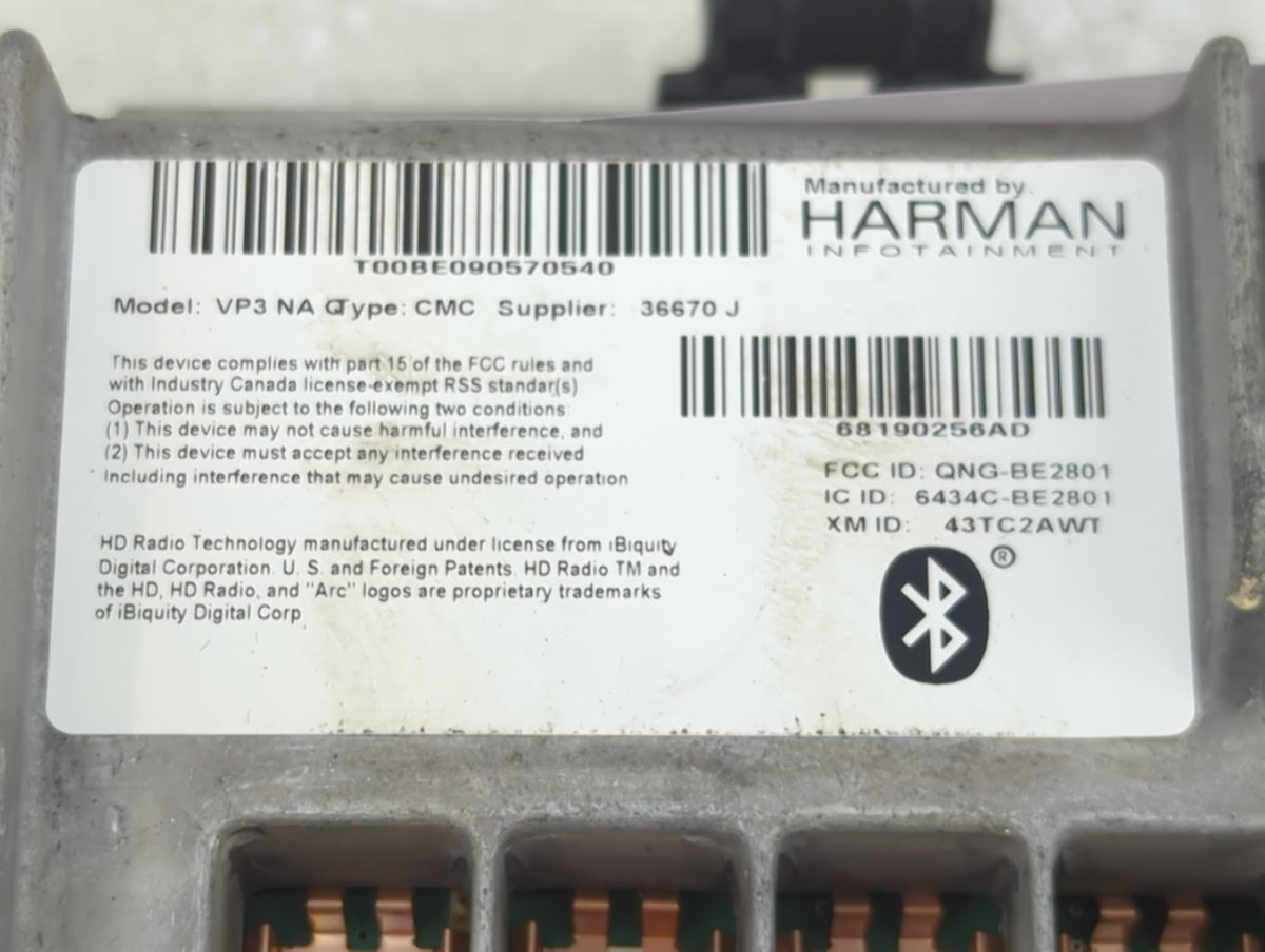 2015-2015 Chrysler 200 Information Radio Display Screen - Oemusedautoparts1.com