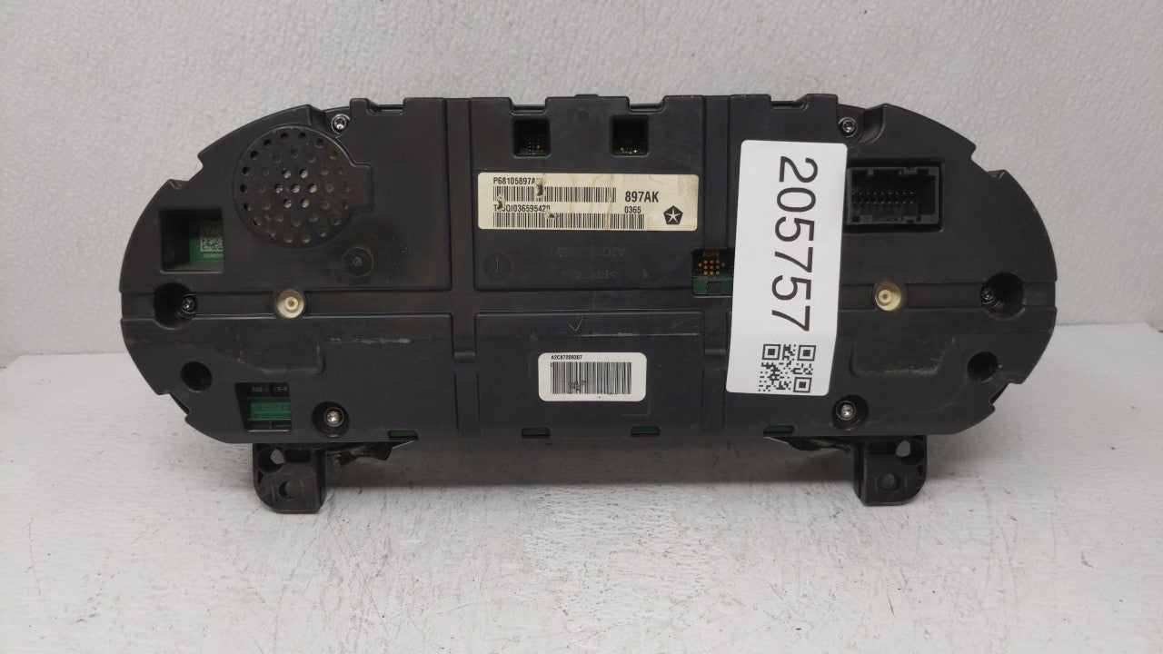 2015 Chrysler 200 Instrument Cluster Speedometer Gauges P/N:P68105897AI P68105897AK, P68105897AJ Fits OEM Used Auto Parts -
