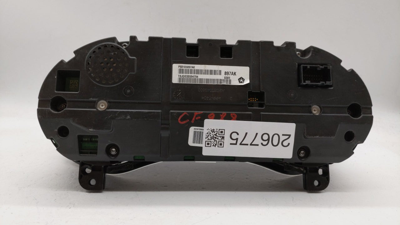 2015 Chrysler 200 Instrument Cluster Speedometer Gauges P/N:P68105897AI P68105897AK, P68105897AJ Fits OEM Used Auto Parts -