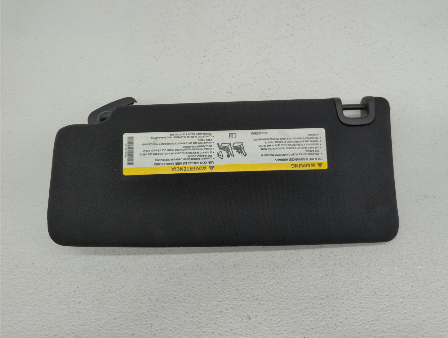 2015 Chrysler 200 Sun Visor Shade Replacement Passenger Right Mirror Fits OEM Used Auto Parts - Oemusedautoparts1.com