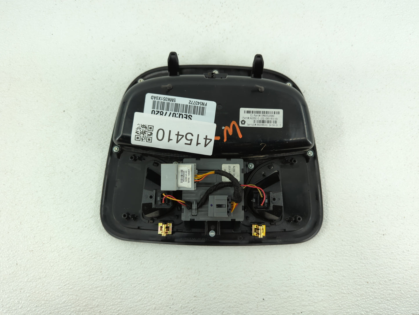2015-2017 Chrysler 200 Overhead Roof Console Interior Dome Light Black - Oemusedautoparts1.com