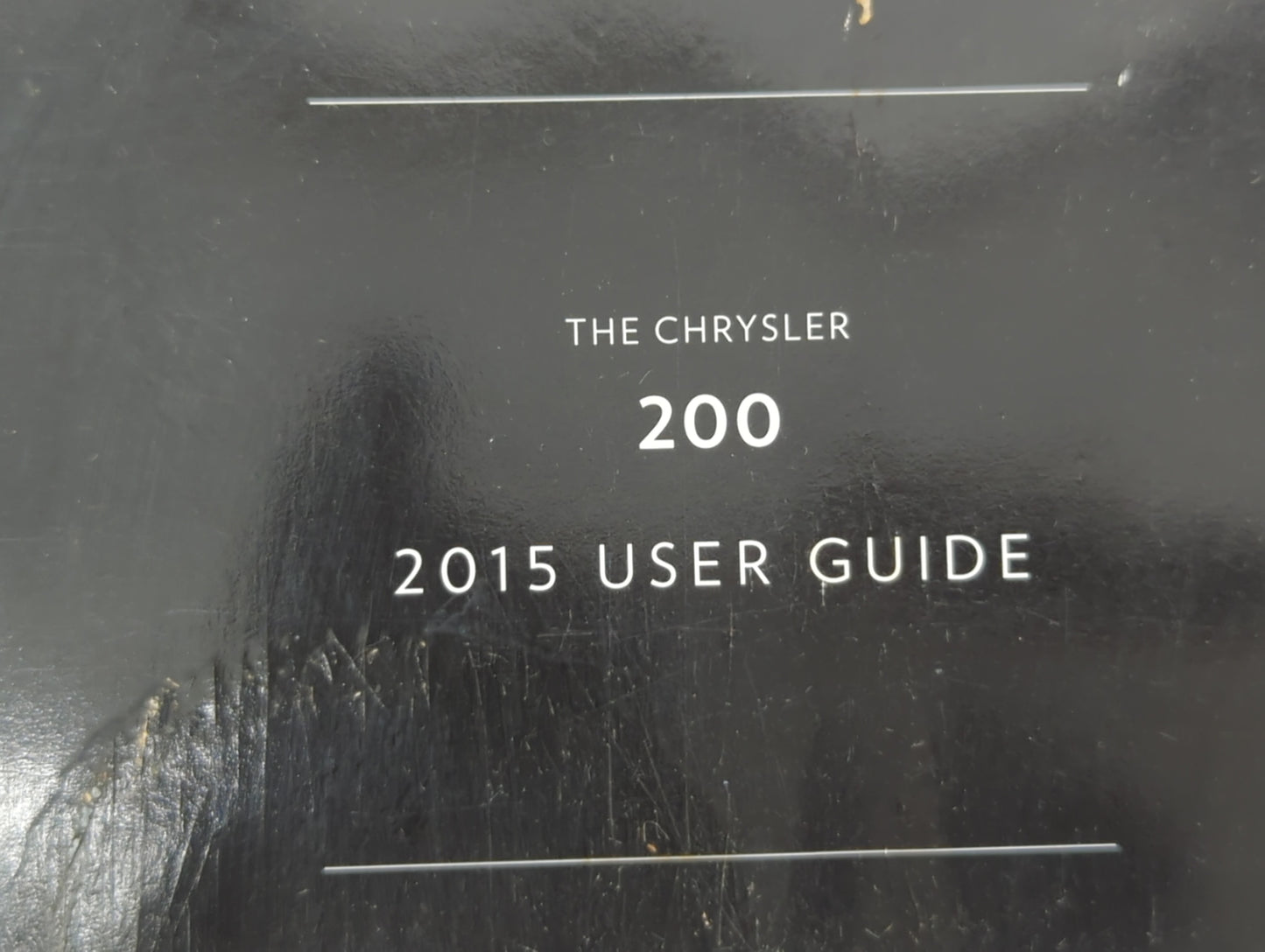2015 Chrysler 200 Owners Manual Book Guide OEM Used Auto Parts - Oemusedautoparts1.com