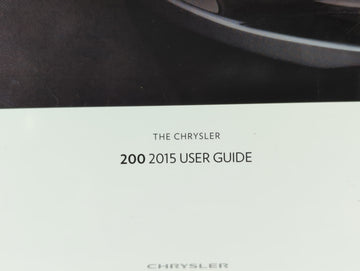 2015 Chrysler 200 Owners Manual Book Guide OEM Used Auto Parts