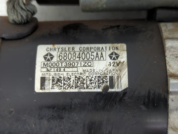 2015-2017 Chrysler 200 Car Starter Motor Solenoid OEM P/N:M000T39071ZC 68084005AA Fits OEM Used Auto Parts