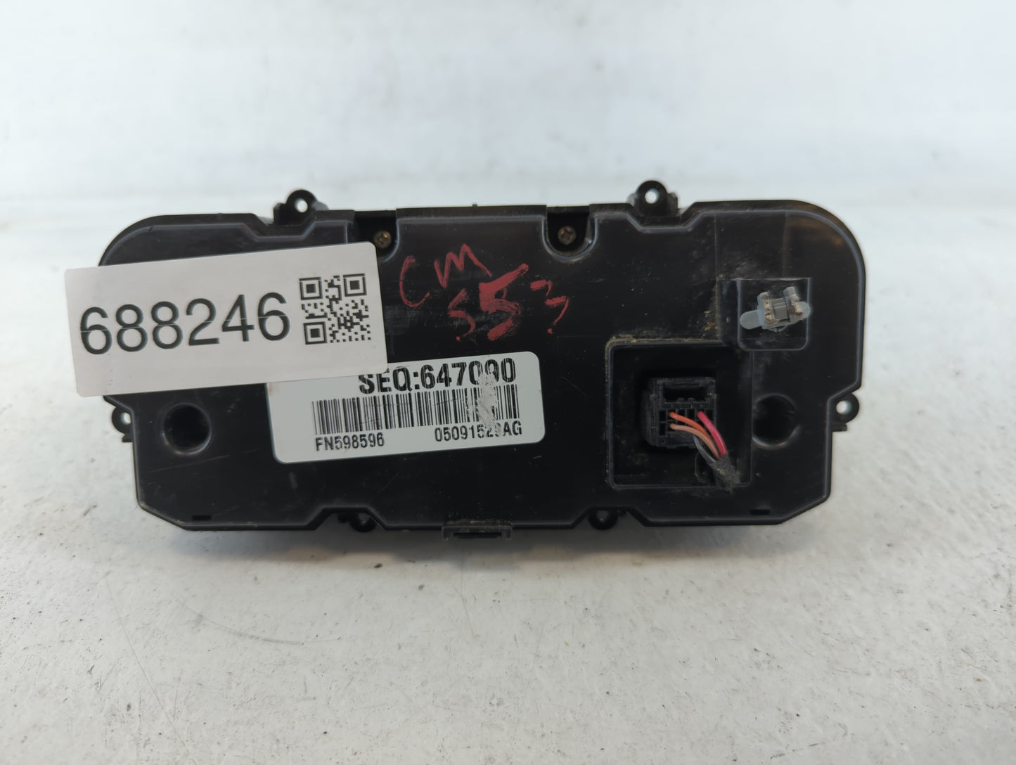 2015 Chrysler 200 Climate Control Module Temperature AC/Heater Replacement P/N:05091529AG FN598596, 647090 Fits OEM Used Aut
