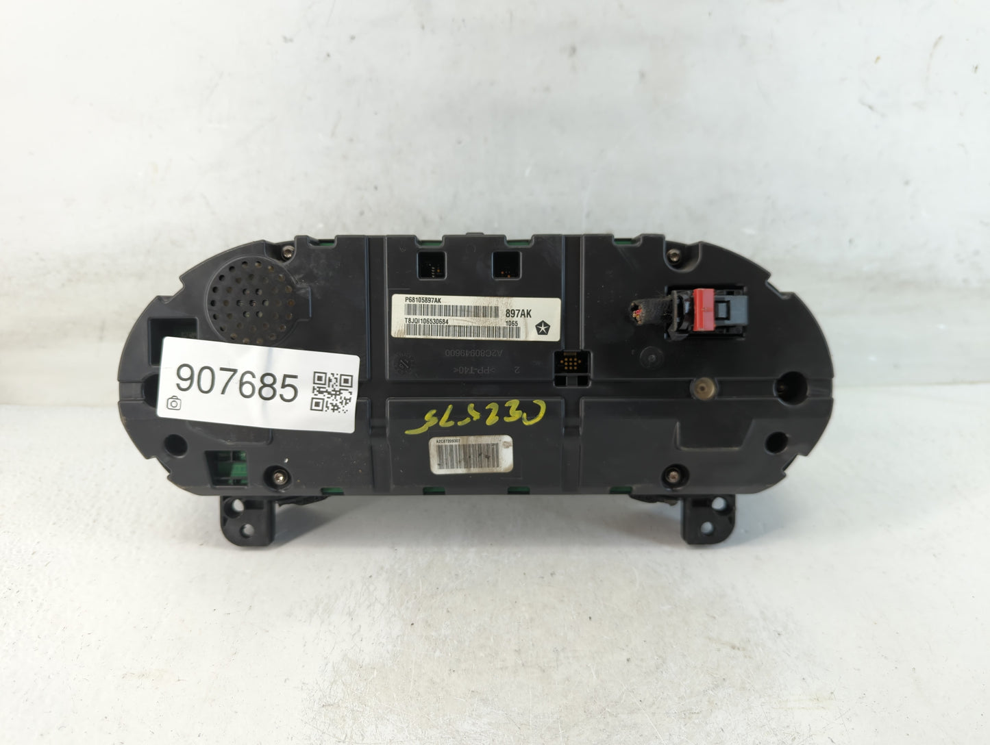 2015 Chrysler 200 Instrument Cluster Speedometer Gauges P/N:P68105897AK Fits OEM Used Auto Parts - Oemusedautoparts1.com
