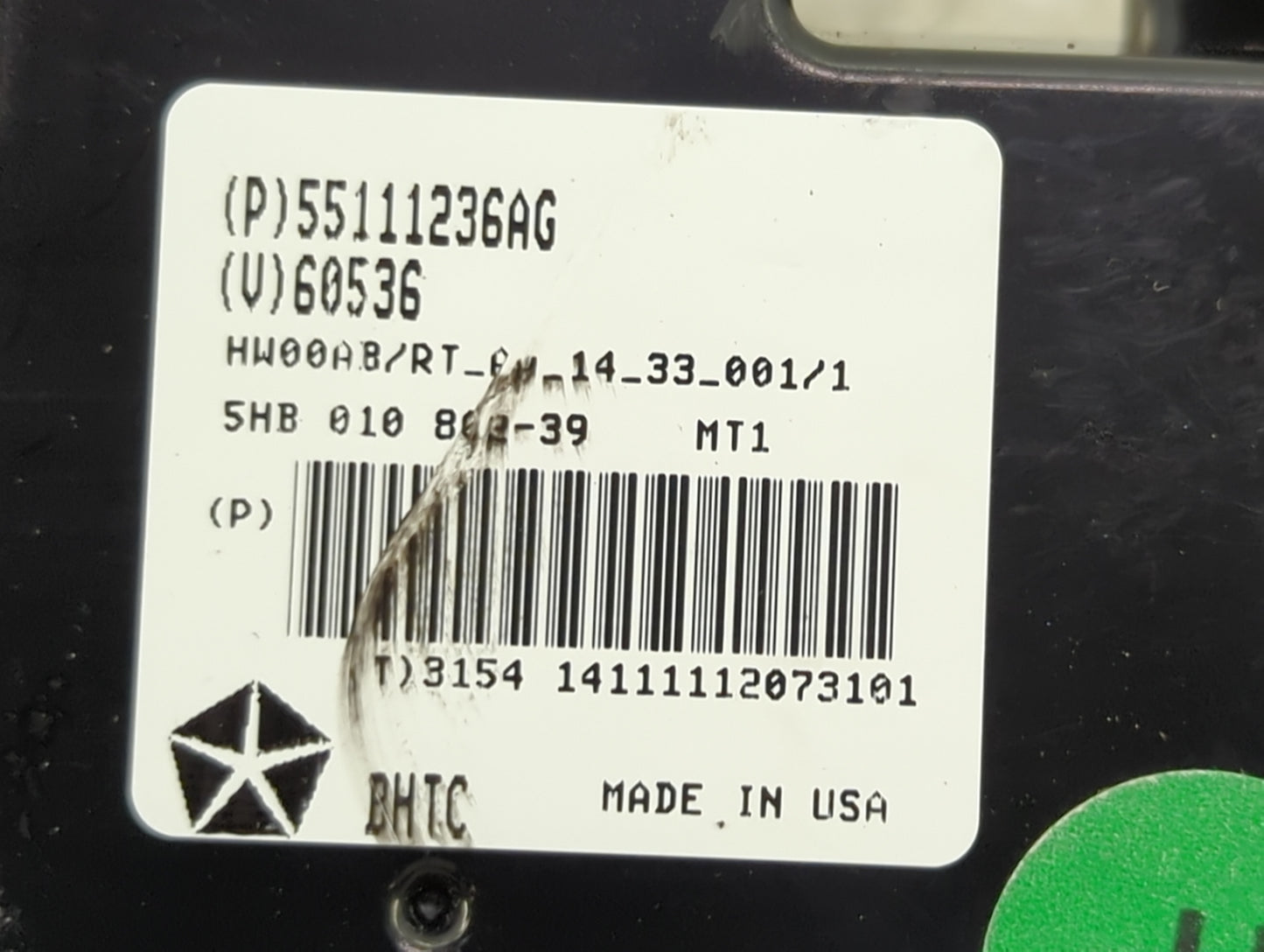 2011-2016 Chrysler Town & Country Climate Control Module Temperature AC/Heater Replacement P/N:55111236AG Fits OEM Used Auto