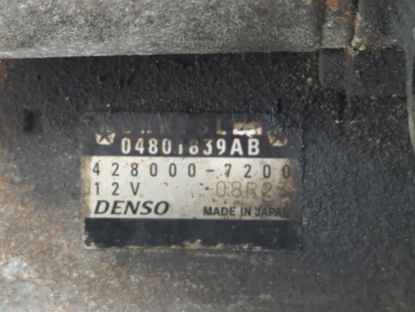 2011-2016 Chrysler Town & Country Car Starter Motor Solenoid OEM P/N:04801839AB Fits OEM Used Auto Parts - Oemusedautoparts1