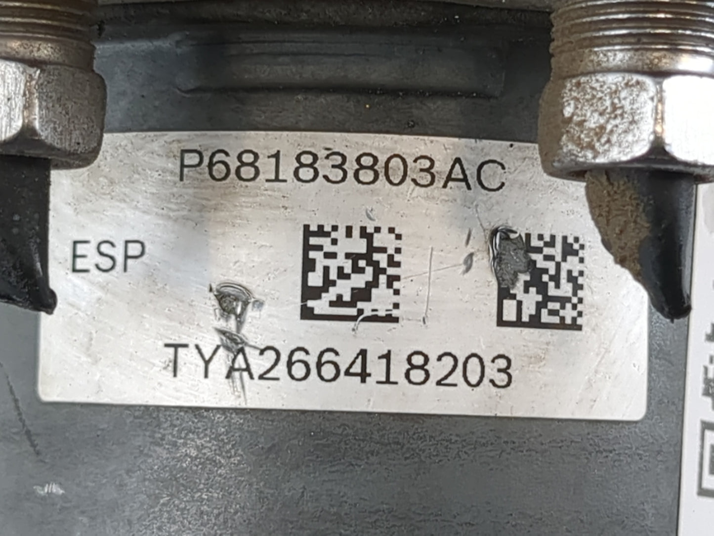 2015 Dodge Caravan ABS Pump Control Module Replacement P/N:P68183803AC Fits Fits 2016 2017 2018 2019 2020 OEM Used Auto Part