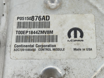 2015 Dodge Caravan PCM Engine Control Computer ECU ECM PCU OEM P/N:P05150876AD P68240676AC Fits OEM Used Auto Parts