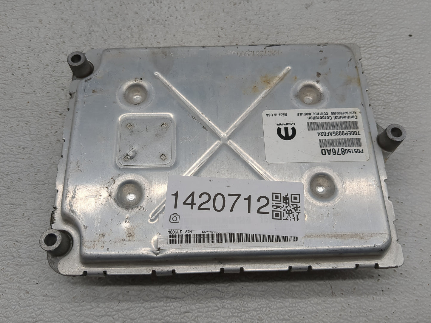 2015 Dodge Caravan PCM Engine Control Computer ECU ECM PCU OEM P/N:P05150876AD Fits OEM Used Auto Parts - Oemusedautoparts1.
