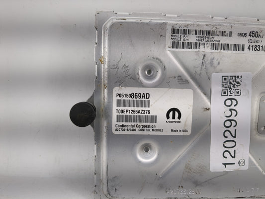 2015 Dodge Challenger PCM Engine Control Computer ECU ECM PCU OEM P/N:P05150869AD Fits OEM Used Auto Parts