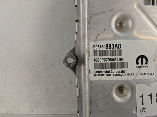 2015 Dodge Charger PCM Engine Control Computer ECU ECM PCU OEM P/N:P05150883AD BT4A-12A650-AXB Fits OEM Used Auto Parts