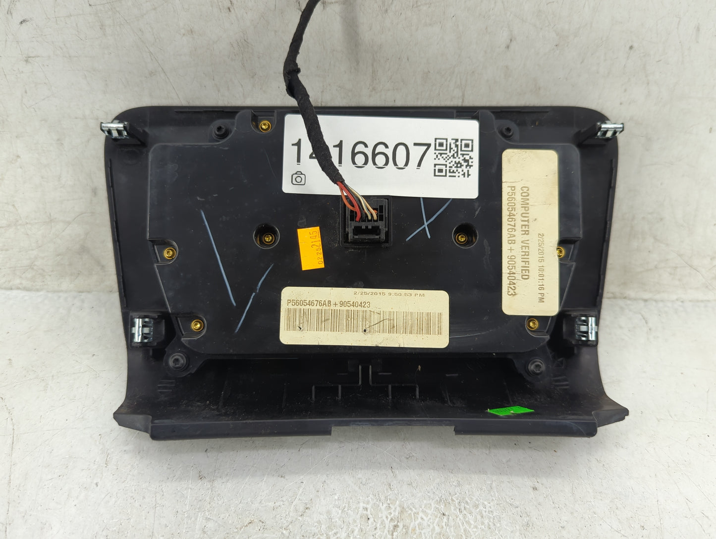 2015-2016 Dodge Charger Climate Control Module Temperature AC/Heater Replacement P/N:P56054676AB Fits Fits 2015 2016 OEM Use