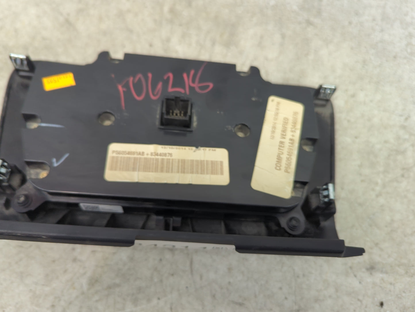2015-2016 Dodge Charger Climate Control Module Temperature AC/Heater Replacement P/N:P56054691AB Fits Fits 2015 2016 OEM Use