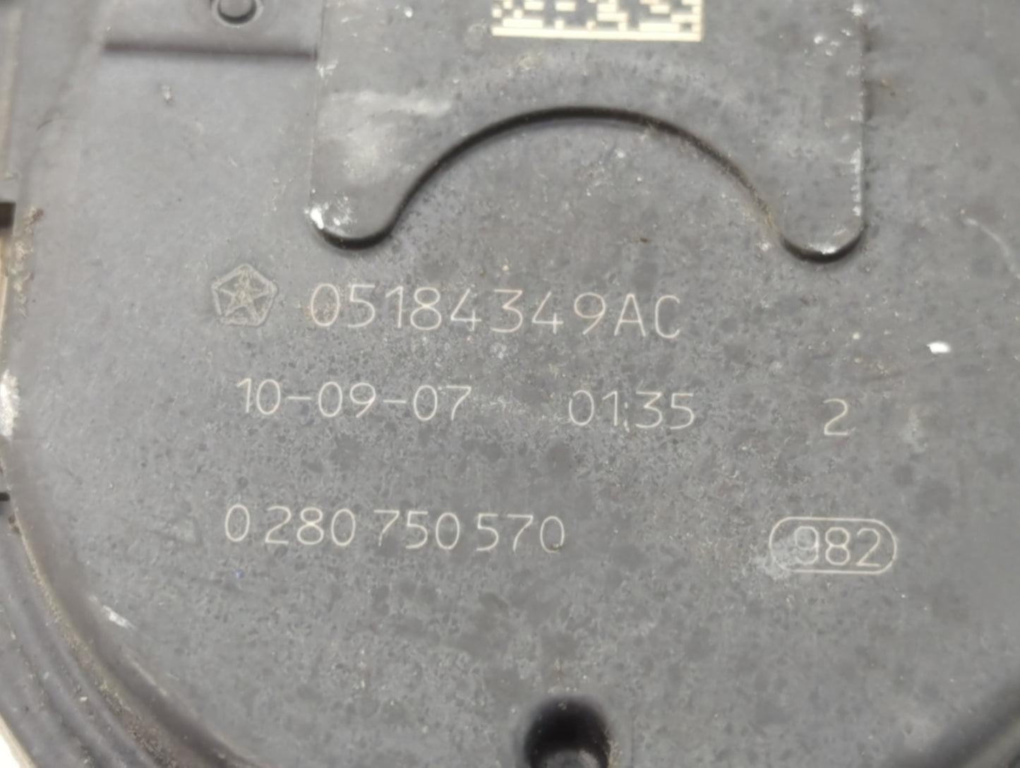 2011-2022 Dodge Charger Throttle Body P/N:0 28- 750 570 05184349AC Fits OEM Used Auto Parts - Oemusedautoparts1.com