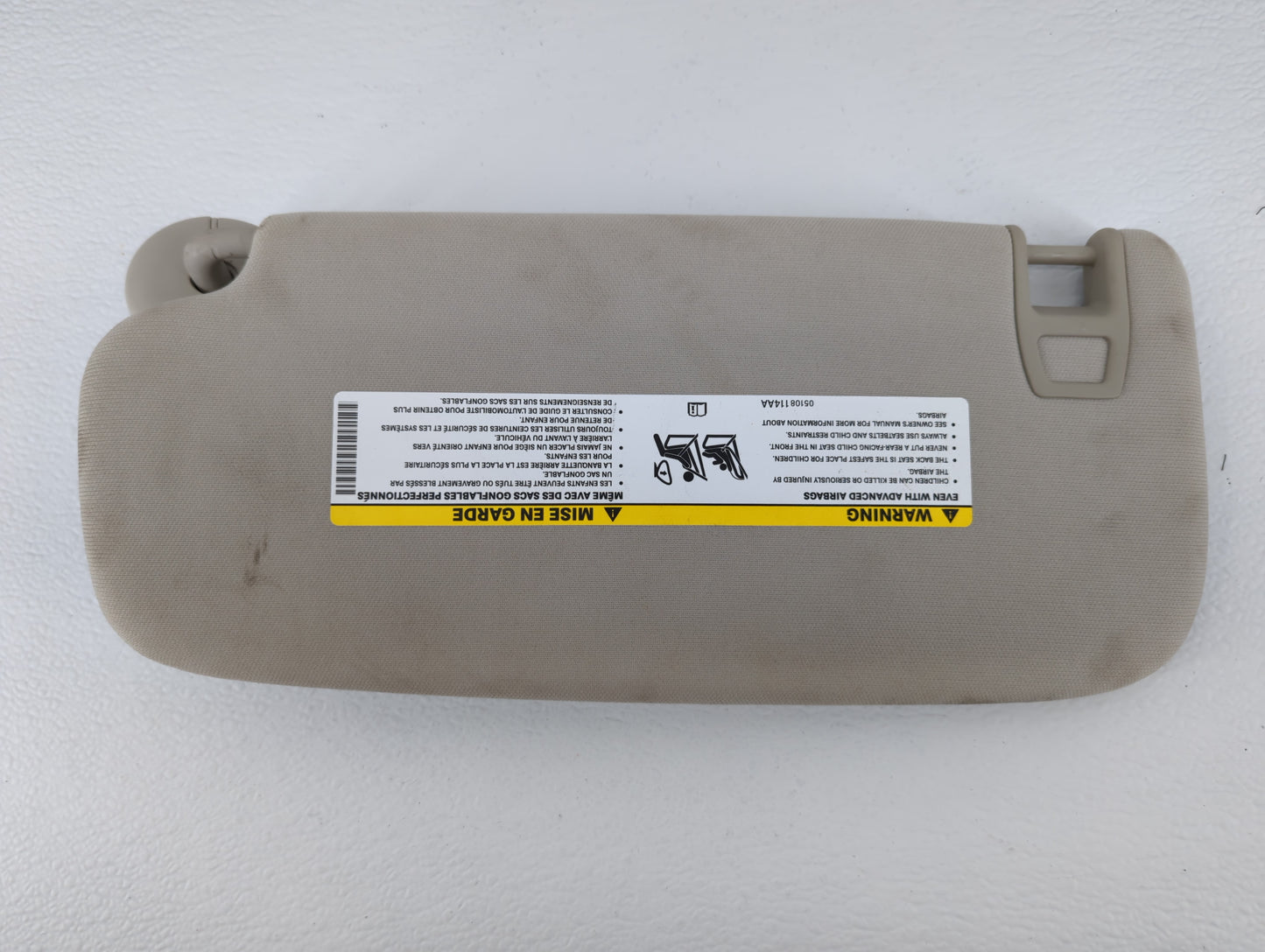 2011-2022 Dodge Durango Sun Visor Shade Replacement Passenger Right Mirror Fits OEM Used Auto Parts - Oemusedautoparts1.com