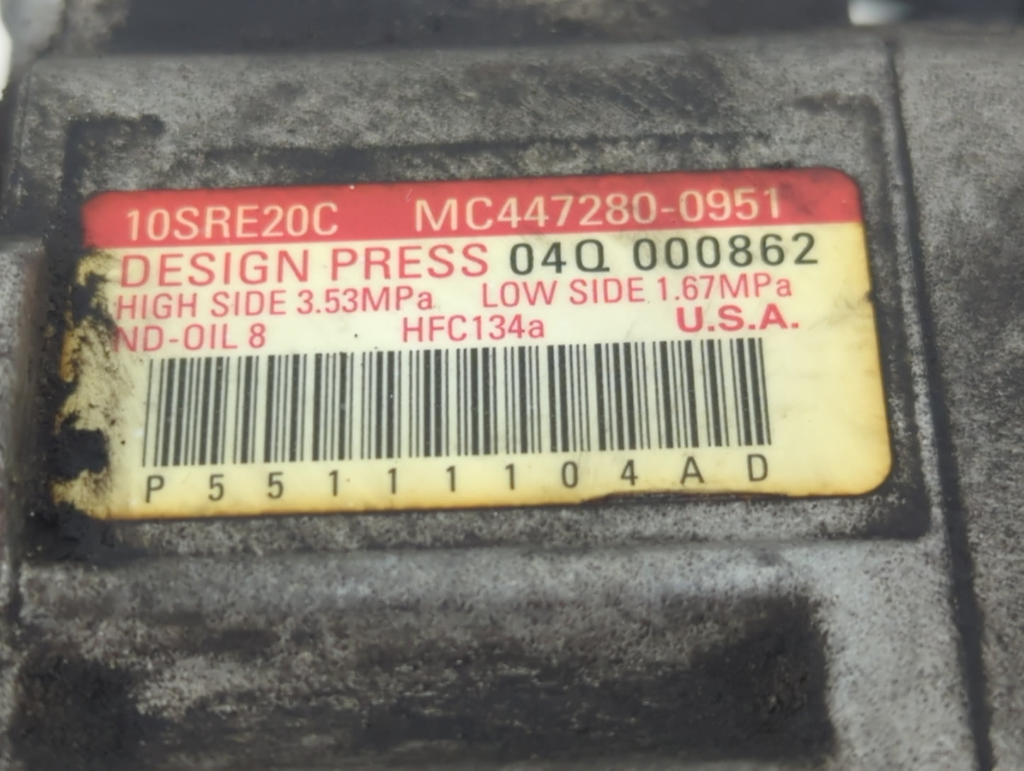 2011-2020 Dodge Grand Caravan Air Conditioning A/c Ac Compressor Oem - Oemusedautoparts1.com